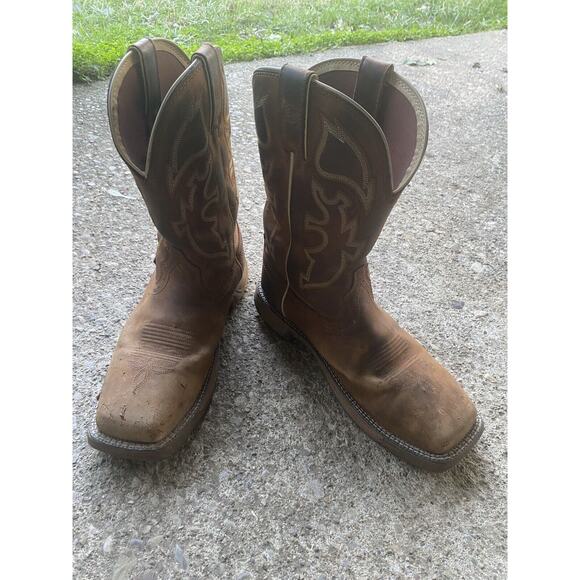Ariat Work Boots Men\'s Sz 12 D Brown Composite Toe Waterproof main image 11
